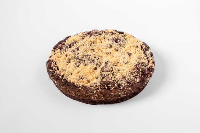 TARTA CRUMBLE DE CHOCOLATE Y CEREZA