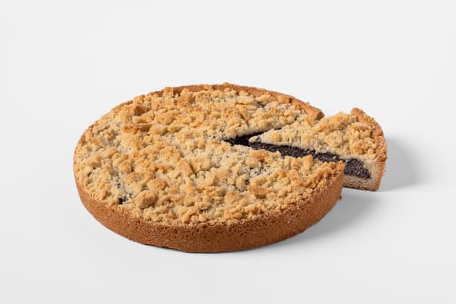 TARTA CRUMBLE DE SEMILLAS DE AMAPOLA