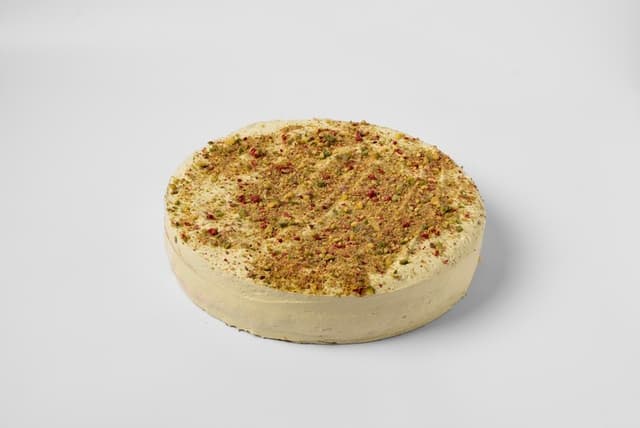 TARTA PISTACHO Y FRAMBUESA