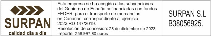 Cartel Surpan — Gobierno de Canarias